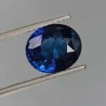 Transparency of a natural blue sapphire