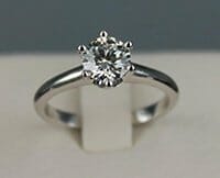 0.80 carats Solitaire Ring